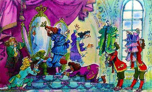 Нове вбрання короля, Ганс Андерсен