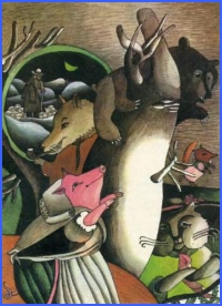 Старий Бурко і вовк, словацька казка