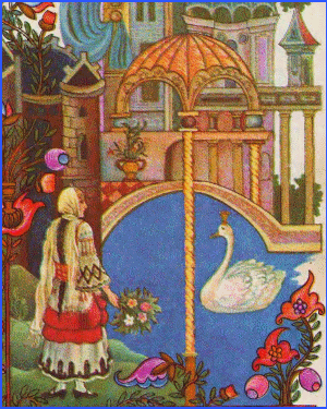 Палац білого лебедя, грецька казка