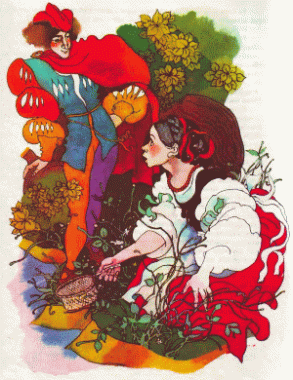 Дівчина Преццемоліна та лиха відьма, італійська казка