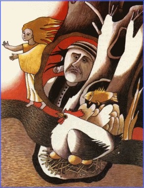 Золота дівчина з яйця, словацька казка