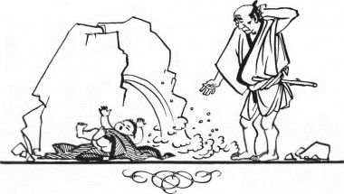 Як баба перетворилася в мале дитинча, японська казка