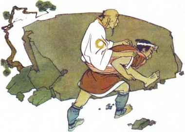 Про батька і вірного сина, японська казка