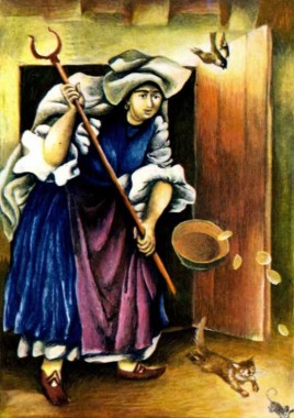 Сильний горобець, болгарська казка