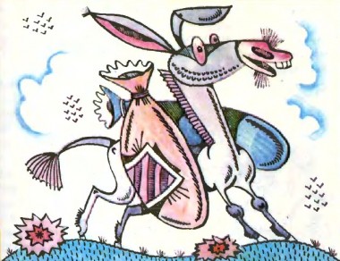 Хоробрий осел, казахська казка