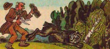 Вовк і кравець, литовська казка