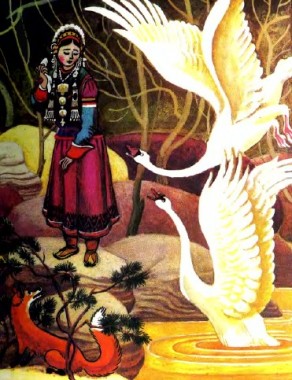 Дівчина Хонхінур та лисиця, бурятська казка