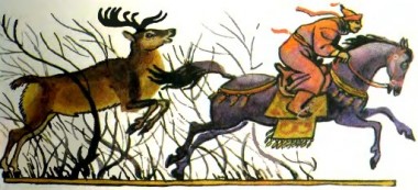 Кінь та ізюбр, бурятська казка