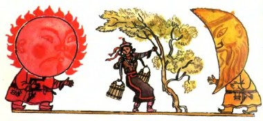 Дівчина і місяць, бурятська казка