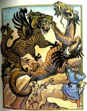 Як змій мисливця навчив, бурятська казка