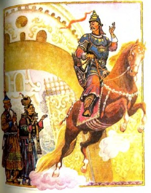 Як Алтан-Шагай-мерген та його син перемогли злих мангатхаїв, бурятська казка