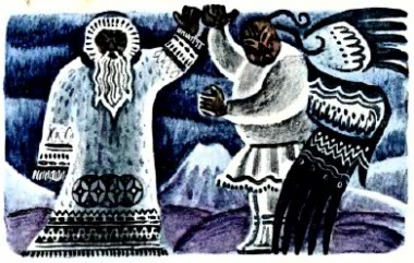 Мороз і вітер, коряцька казка