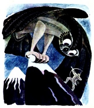 Чорний птах, чукотська казка