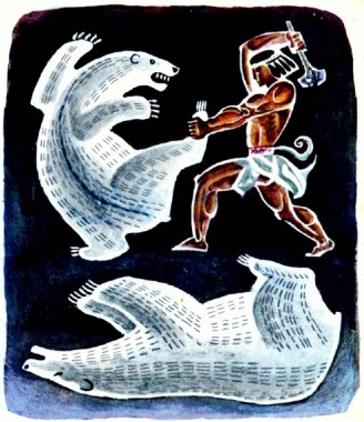 Хлопчик-богатир, ескімоська казка