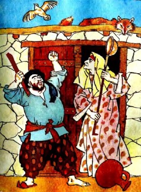 Перепелиця й лисиця, таджицька казка