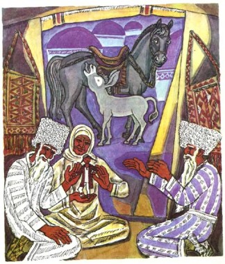 Яртигулак та вовк, туркменська казка